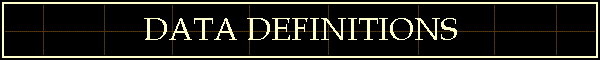 DATA DEFINITIONS